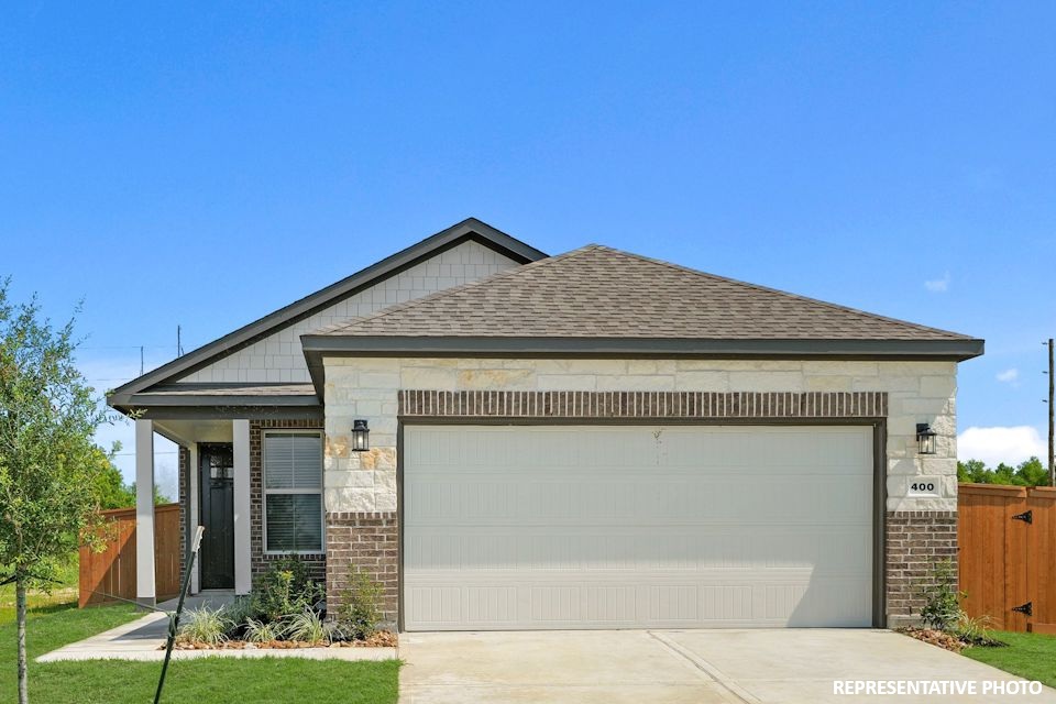 A garage with a garage.