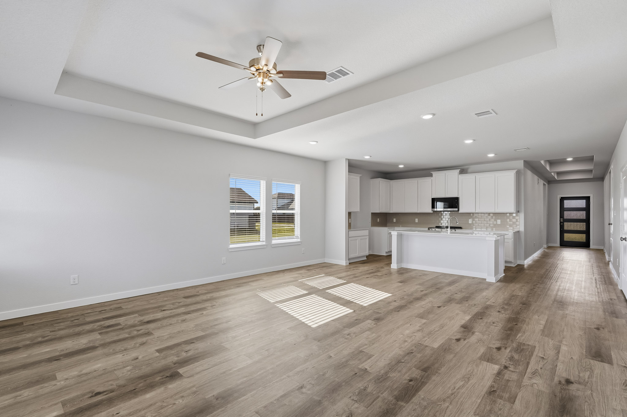 A large empty kitchen.