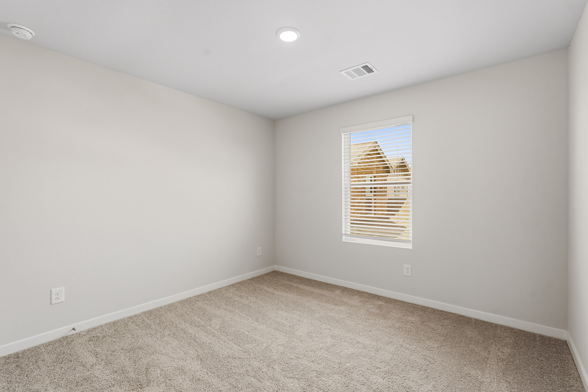 A room with a window.