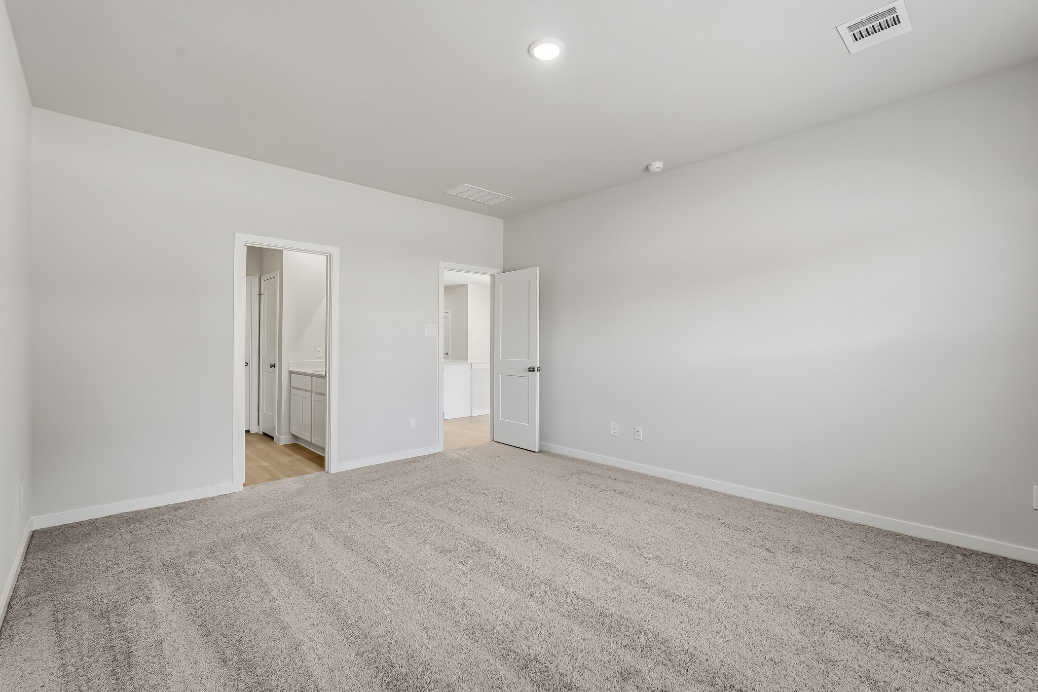 A room with white walls.