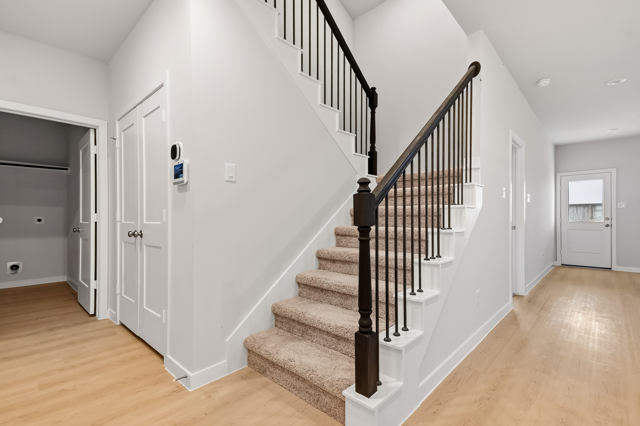 A staircase in a house.