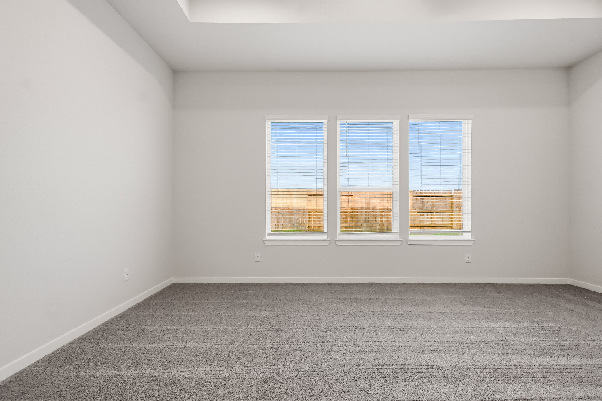 A room with a window.