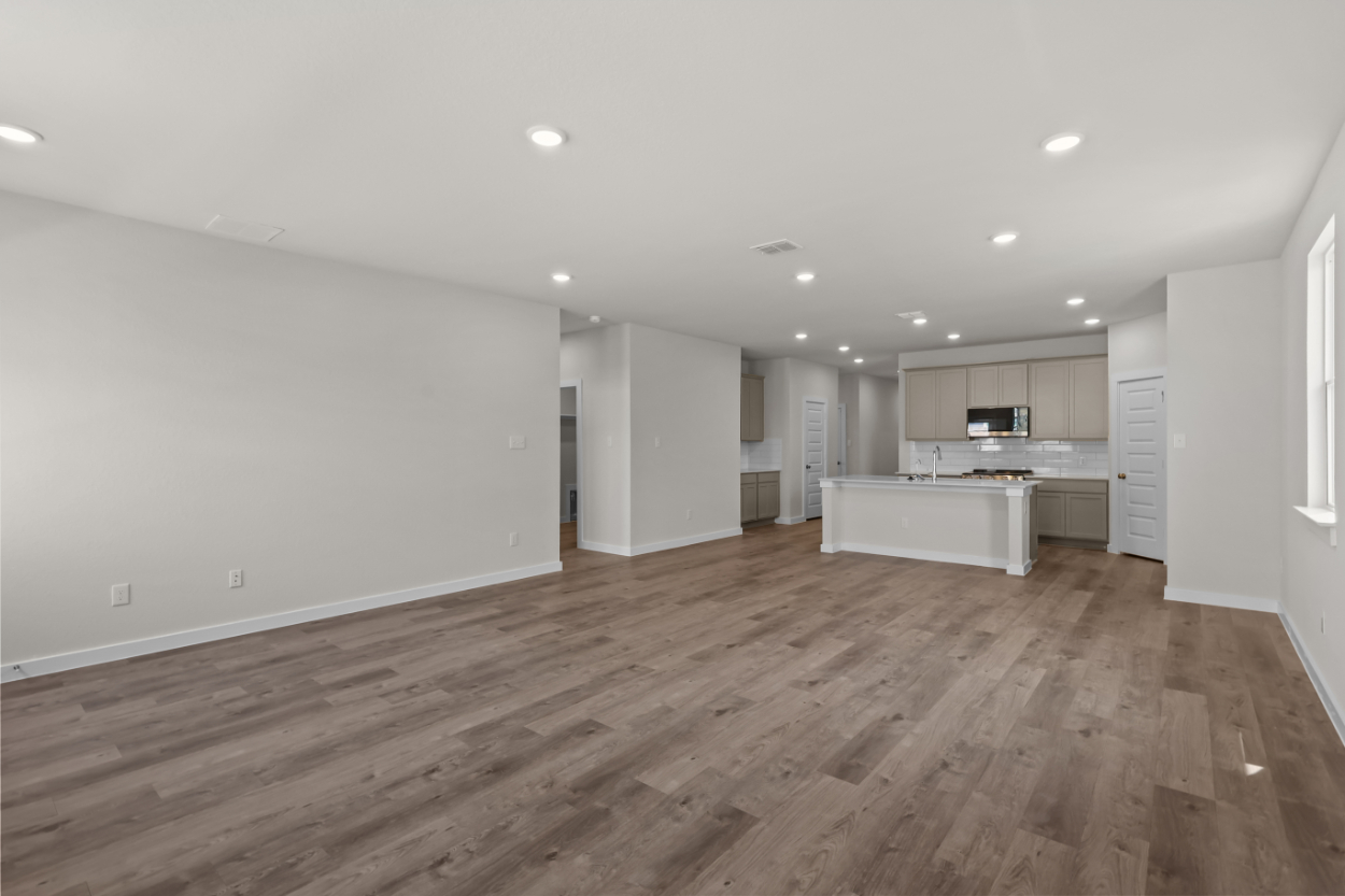 A large empty kitchen.