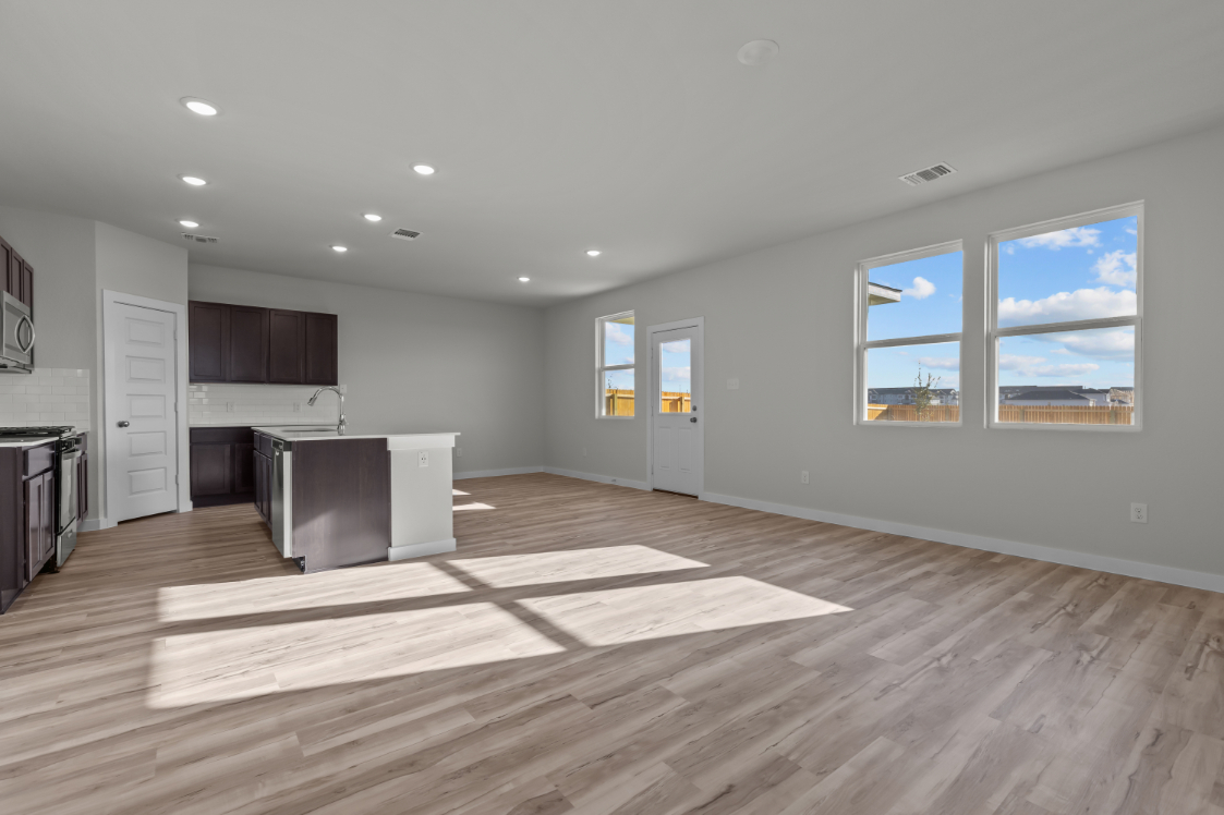 A large empty kitchen.