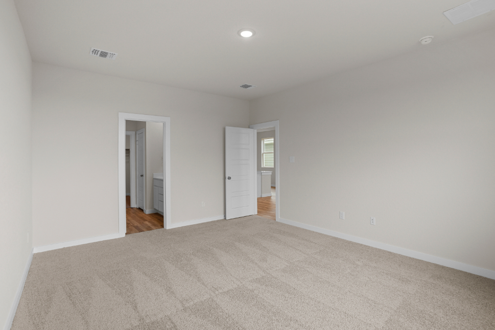 A room with white walls.