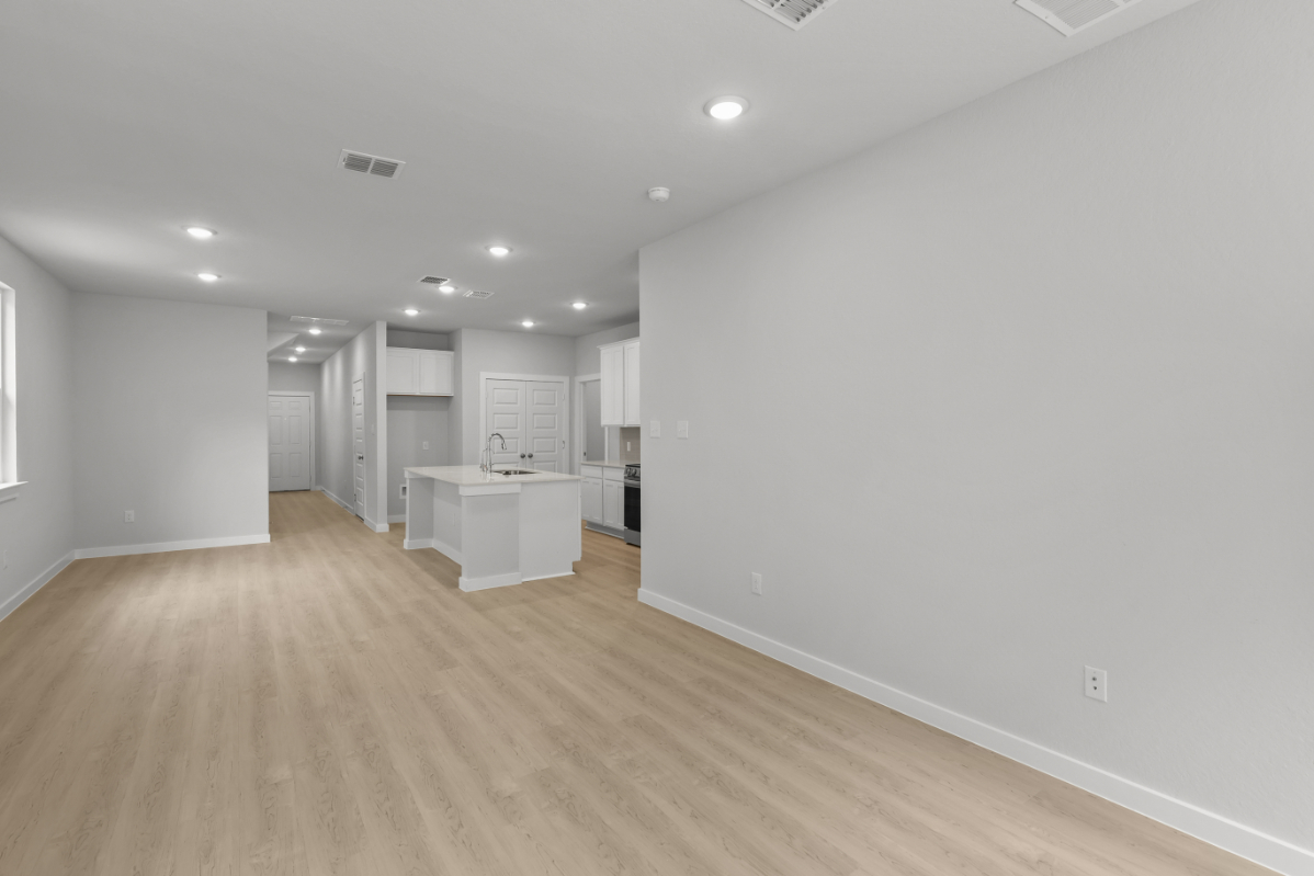 A room with white walls.