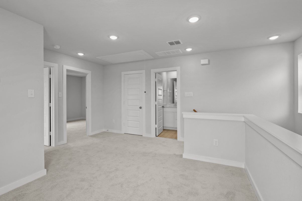 A room with white walls.