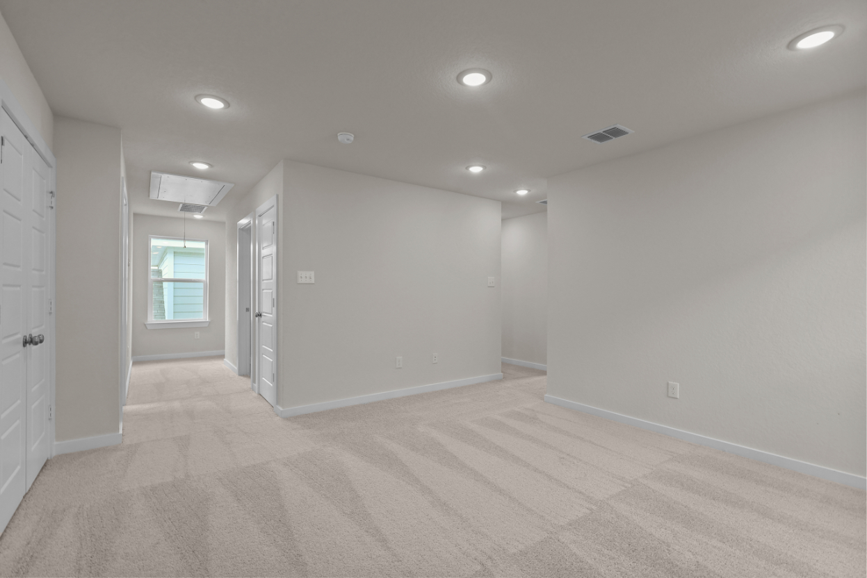 A room with white walls.