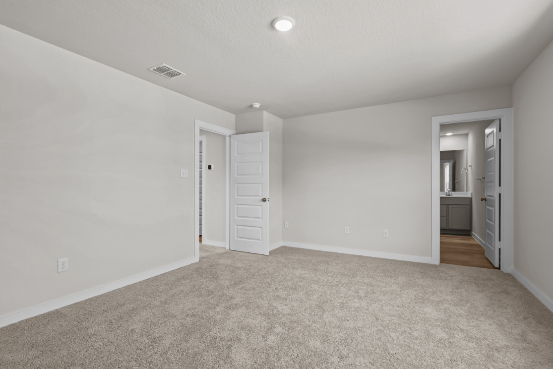 A room with white walls.