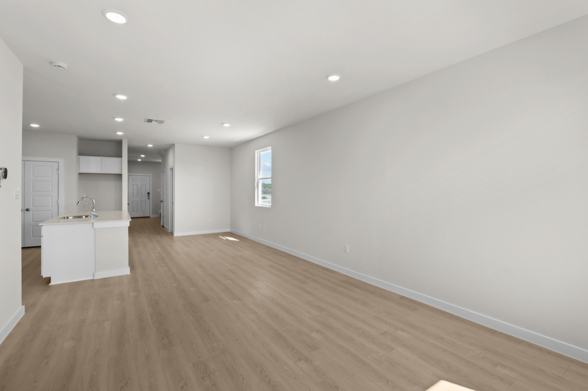 A room with white walls.
