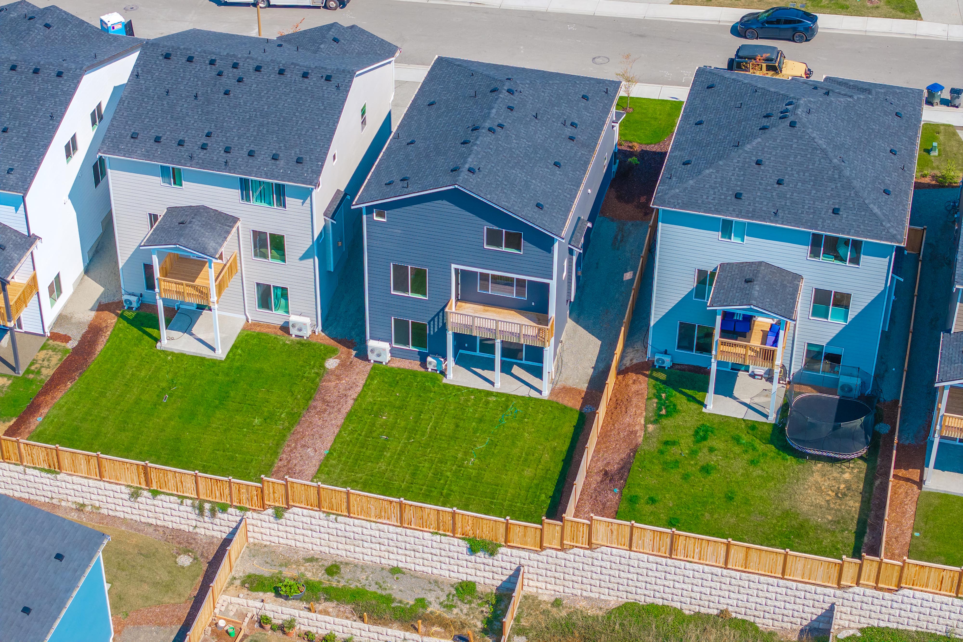 A group of houses.