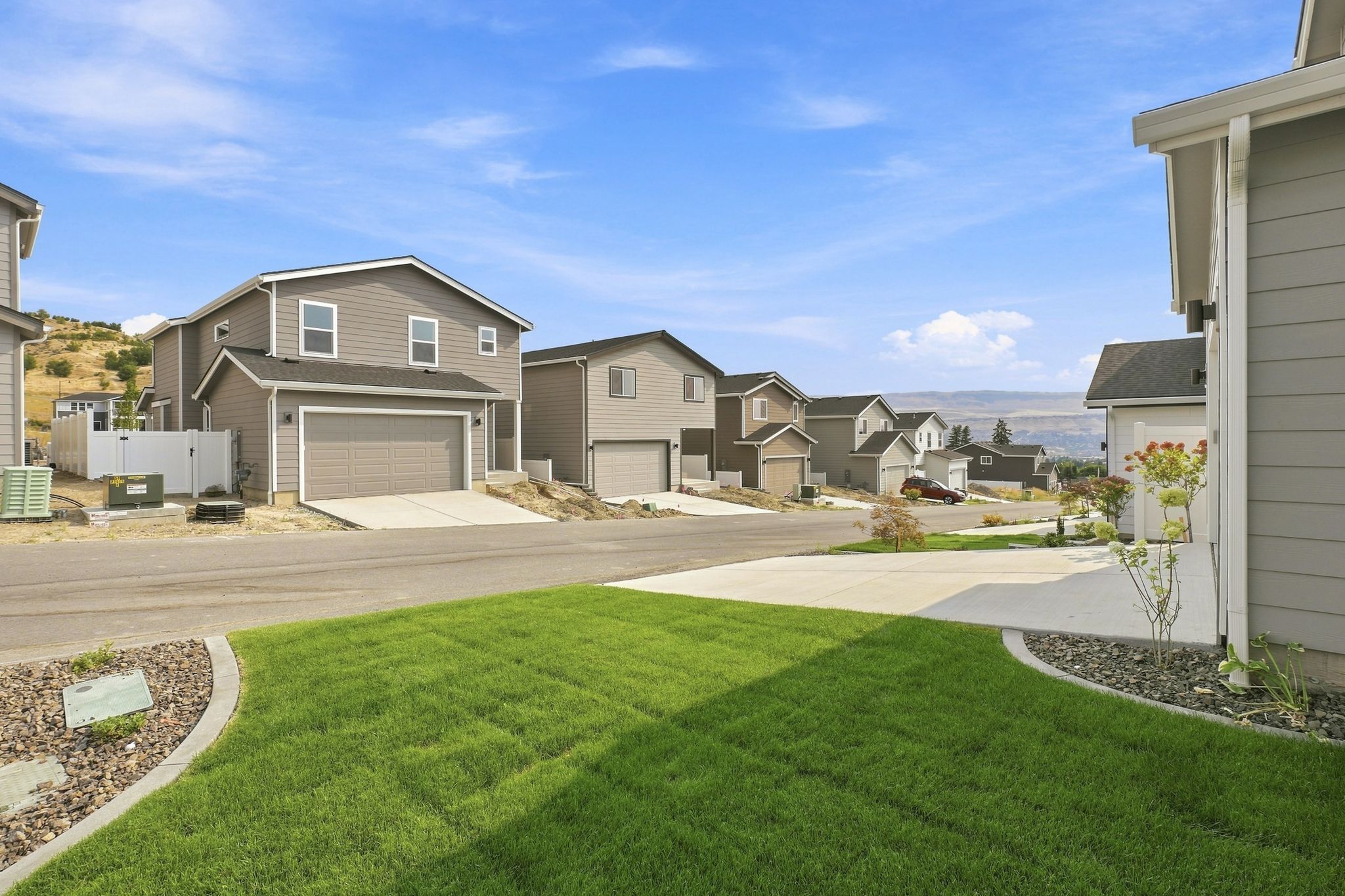 A row of houses.