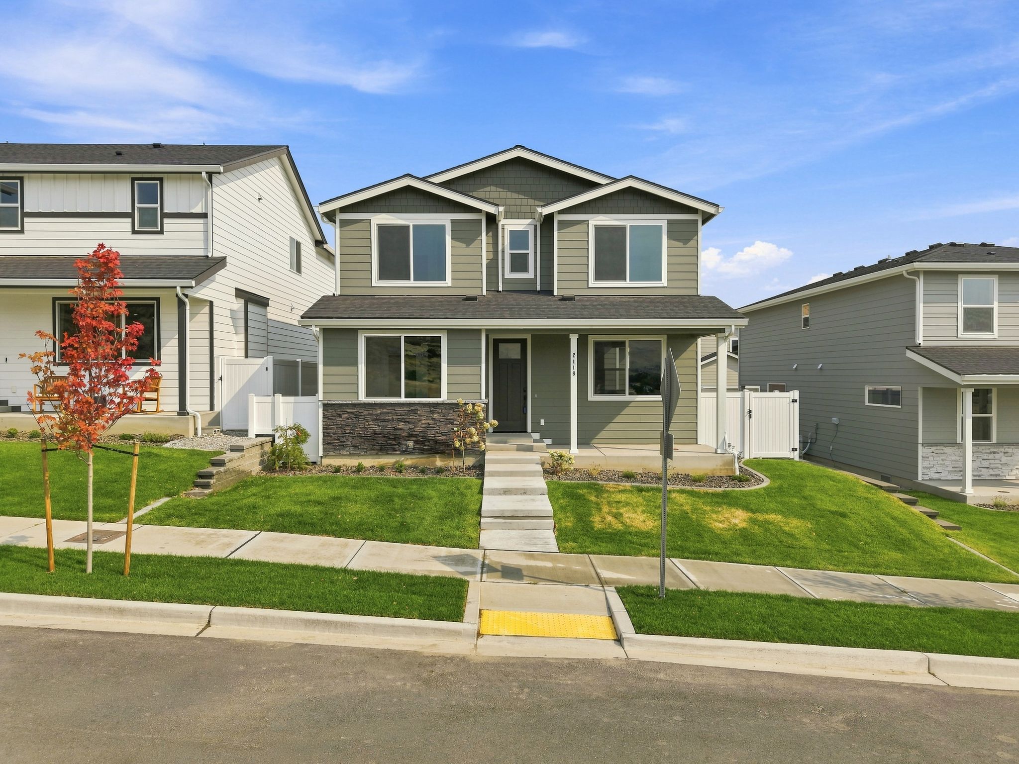 A row of houses.