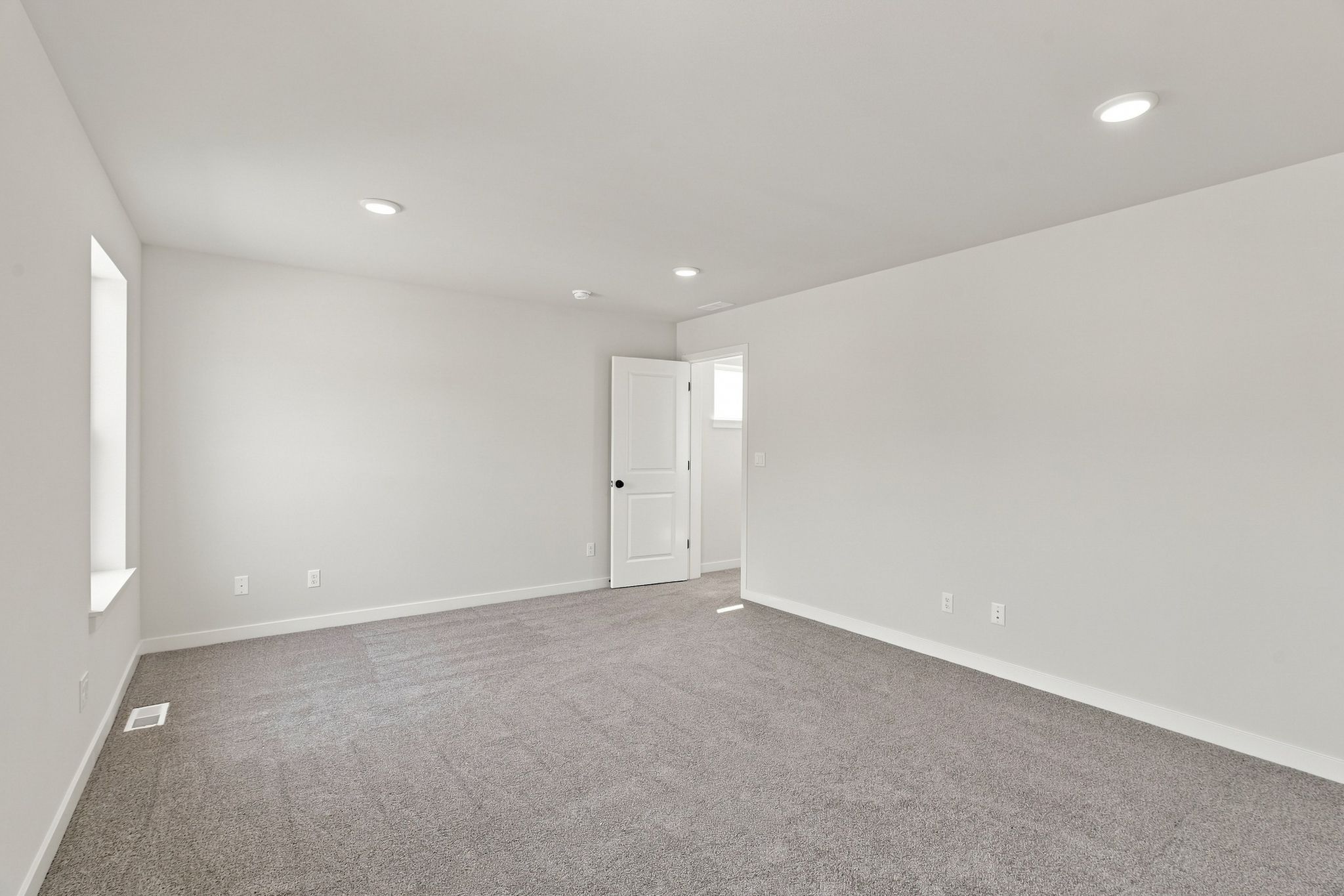 A room with white walls.