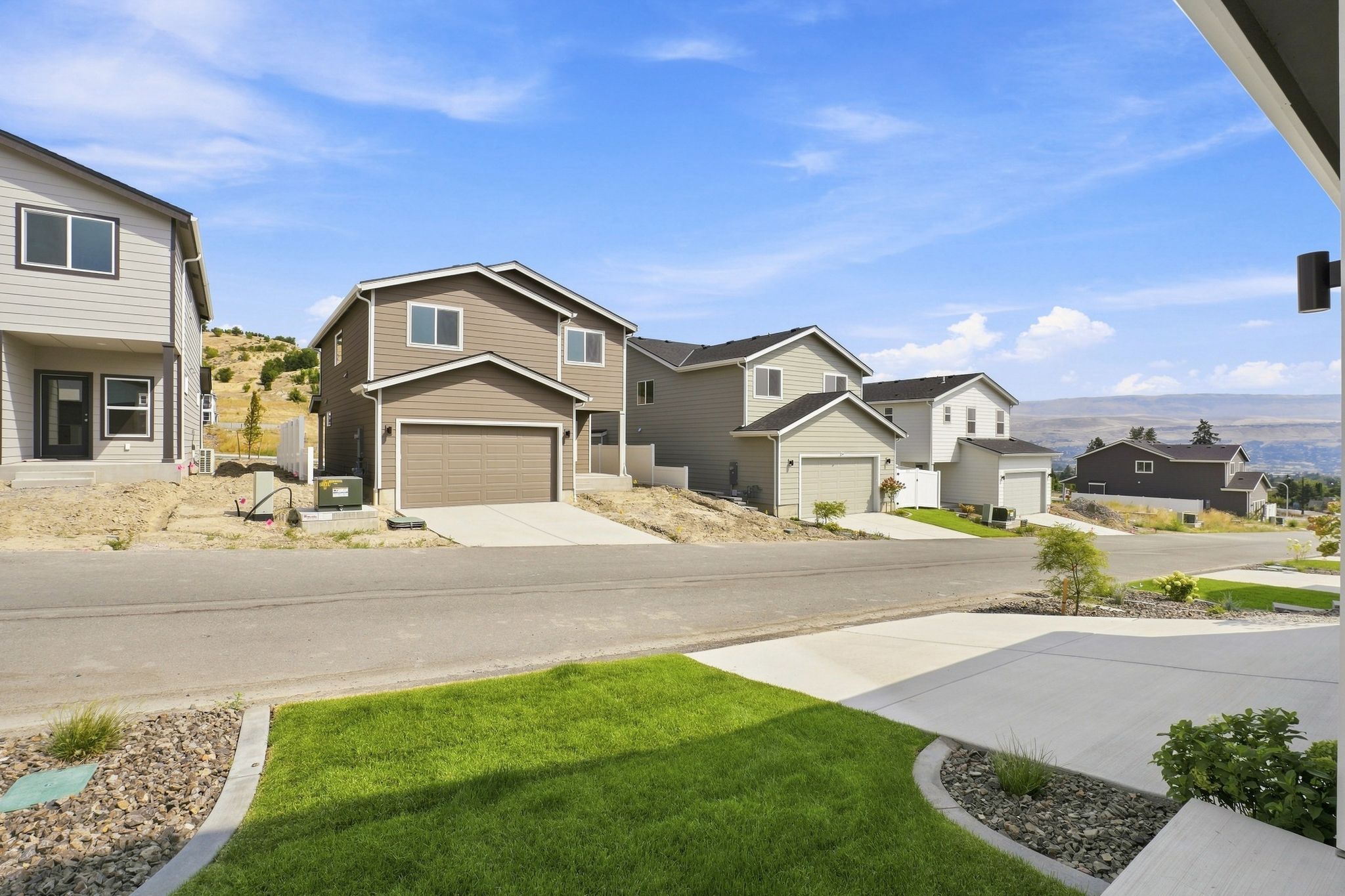 A row of houses.