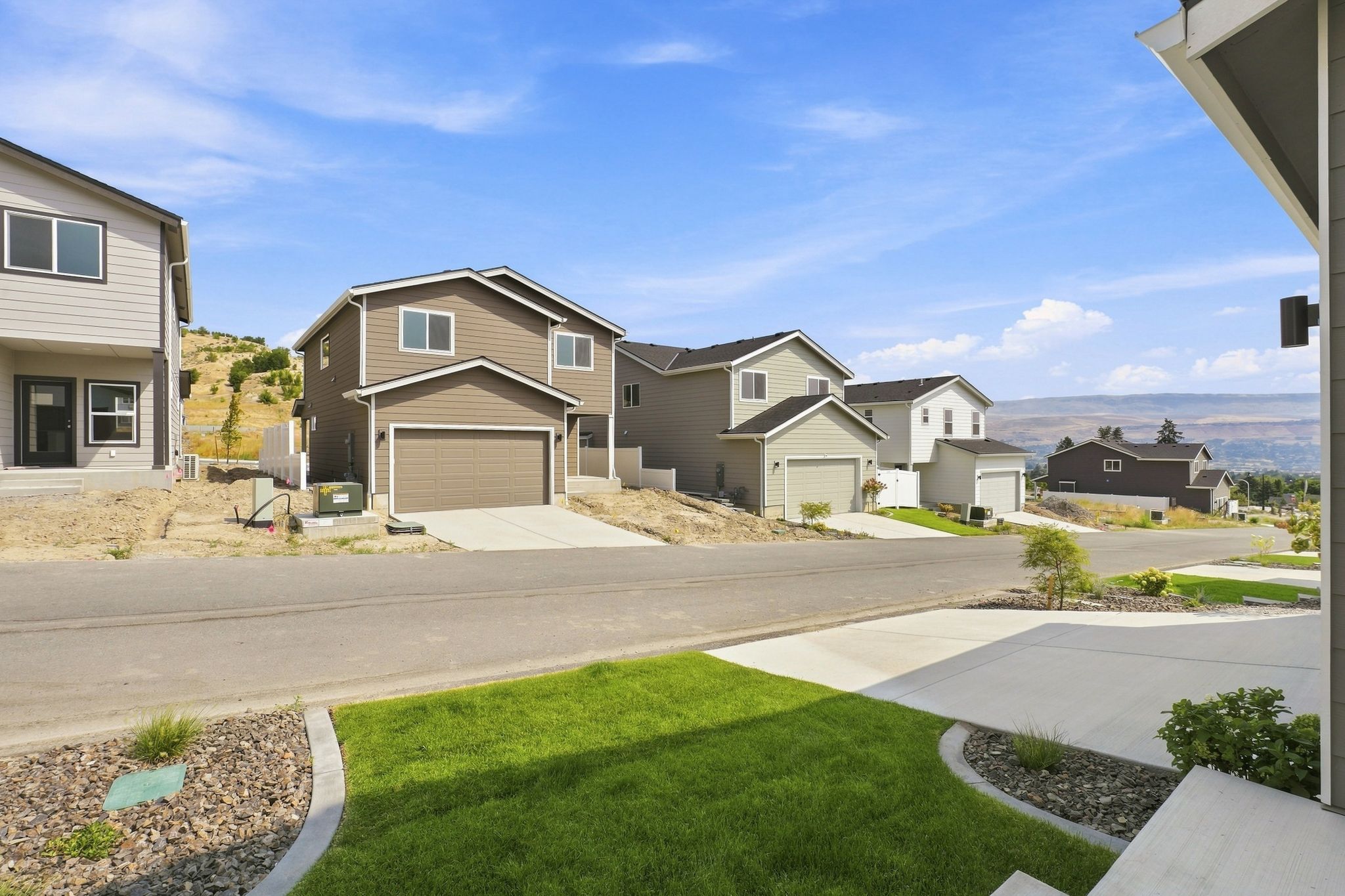 A row of houses.