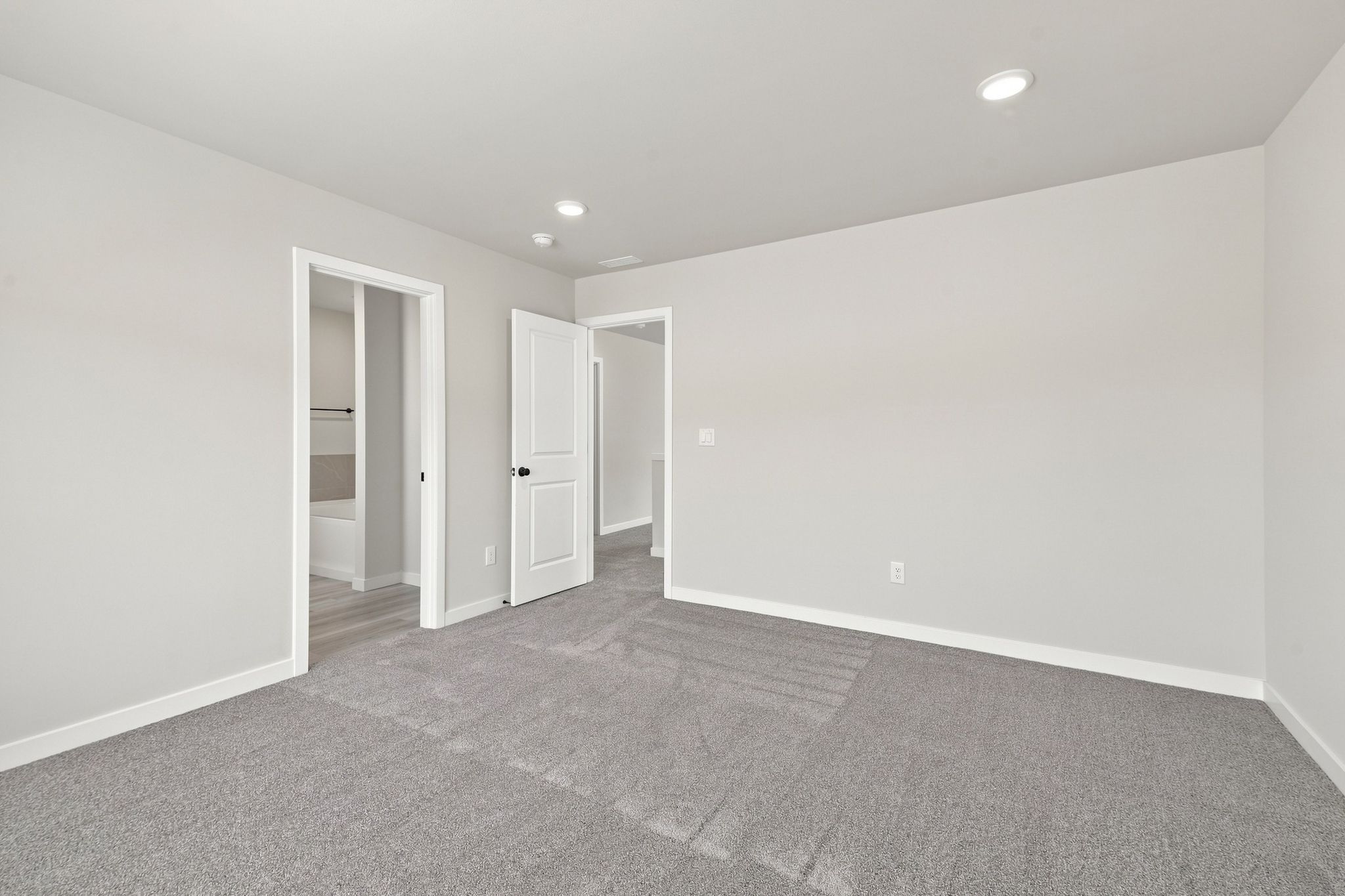A room with white walls.