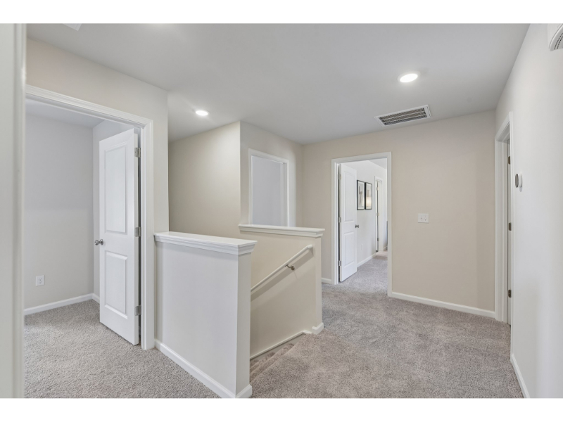 A room with white doors.