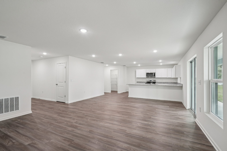 A large empty room.