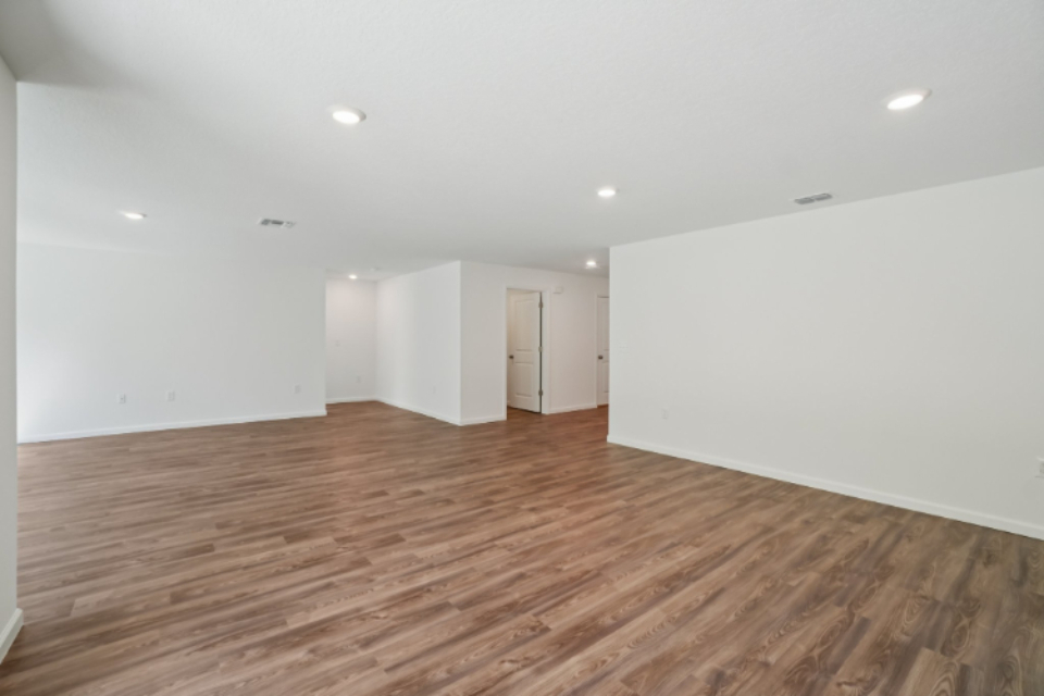 A room with white walls.