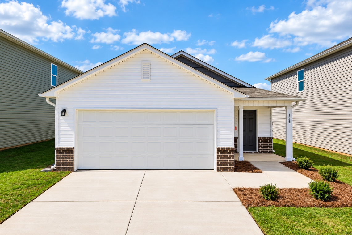 A garage with a garage.