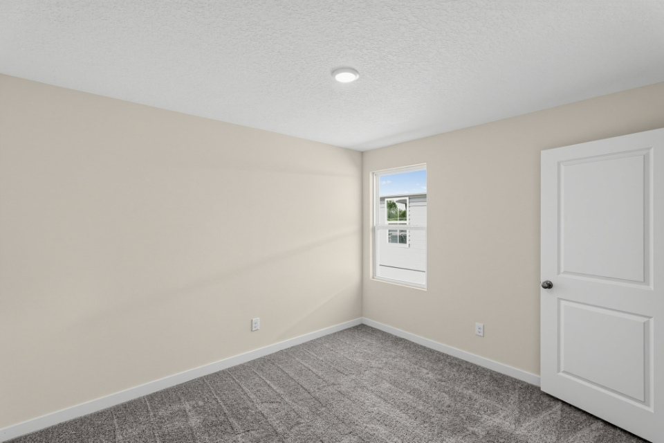 A room with white doors.