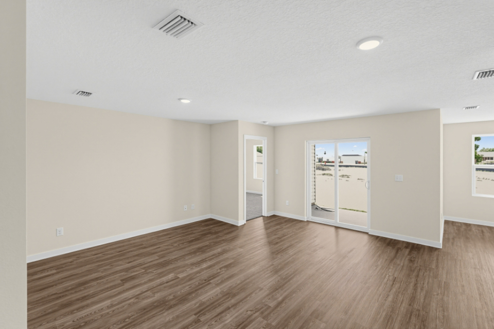 A room with white walls.