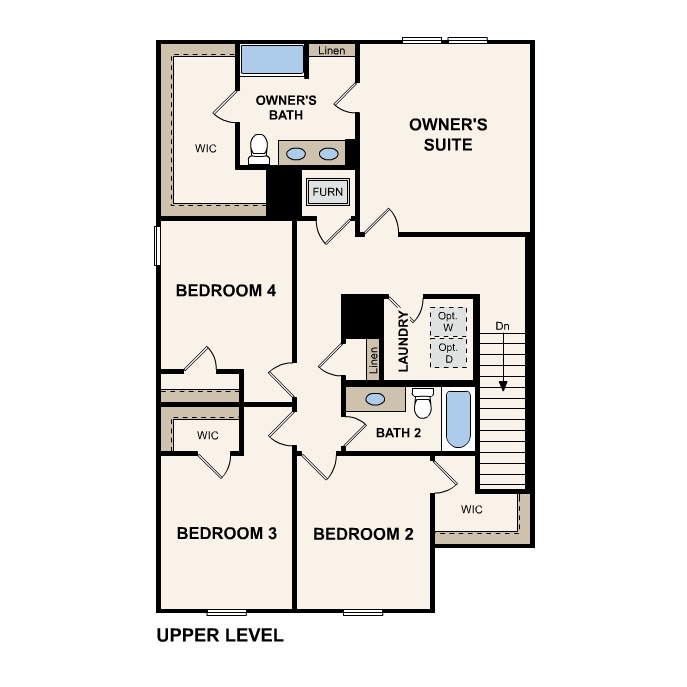 Second Floor of Mayfield Floor Plan