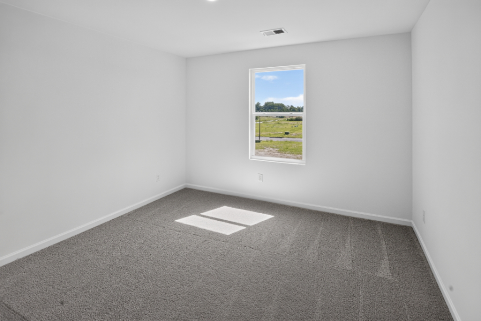 A room with a window.