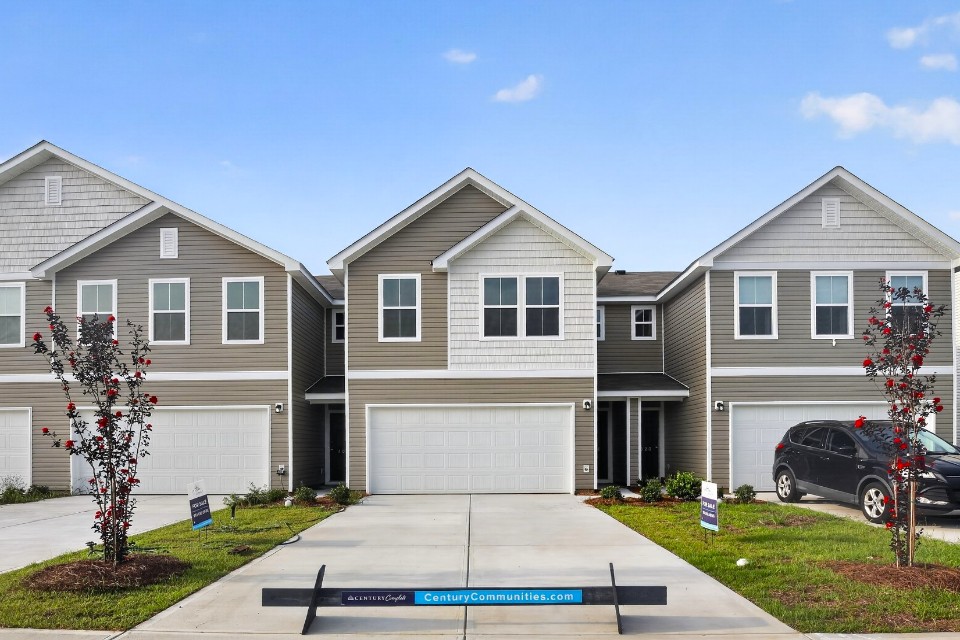 A row of houses.