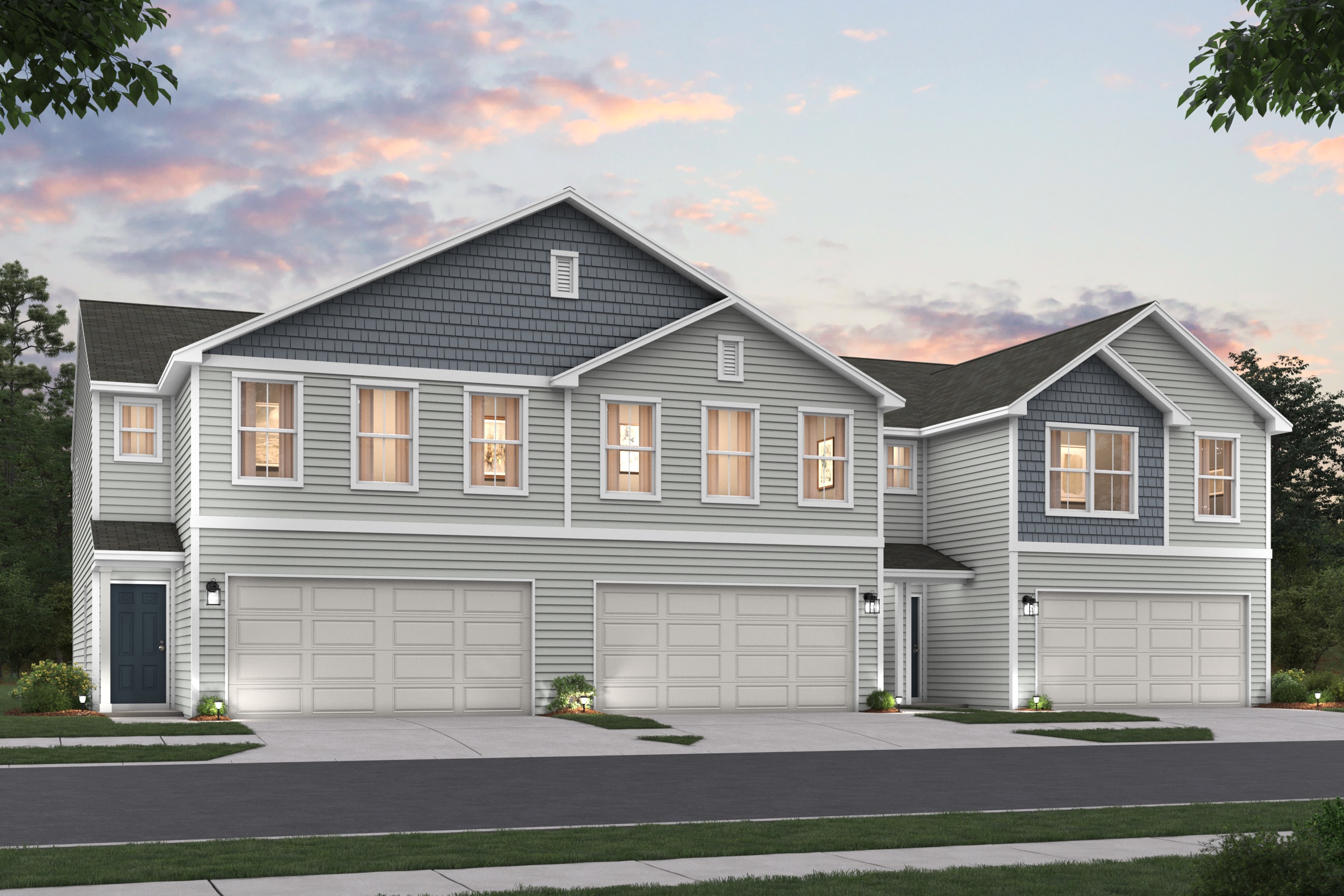 A house with garages.
