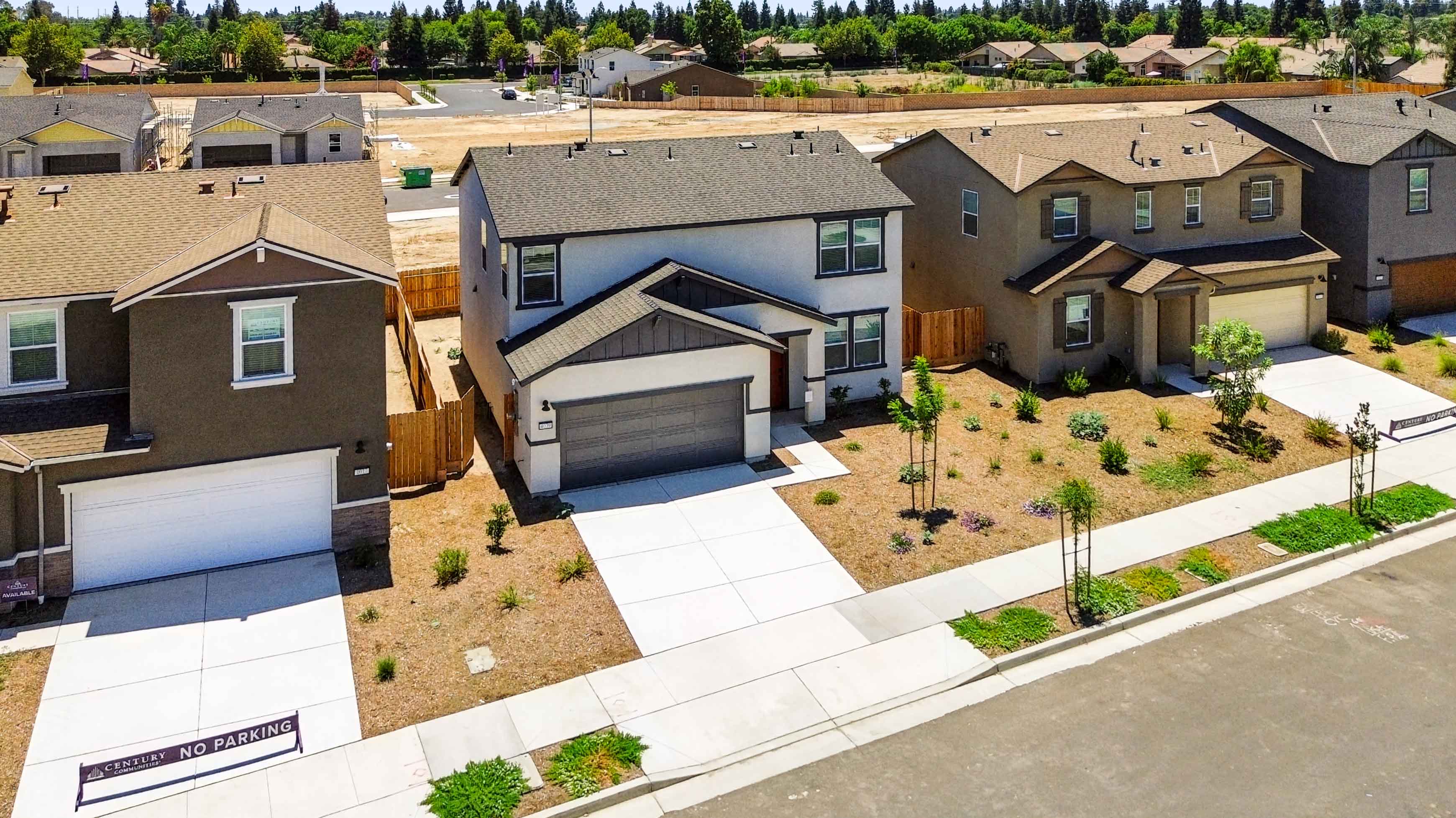 A group of houses.