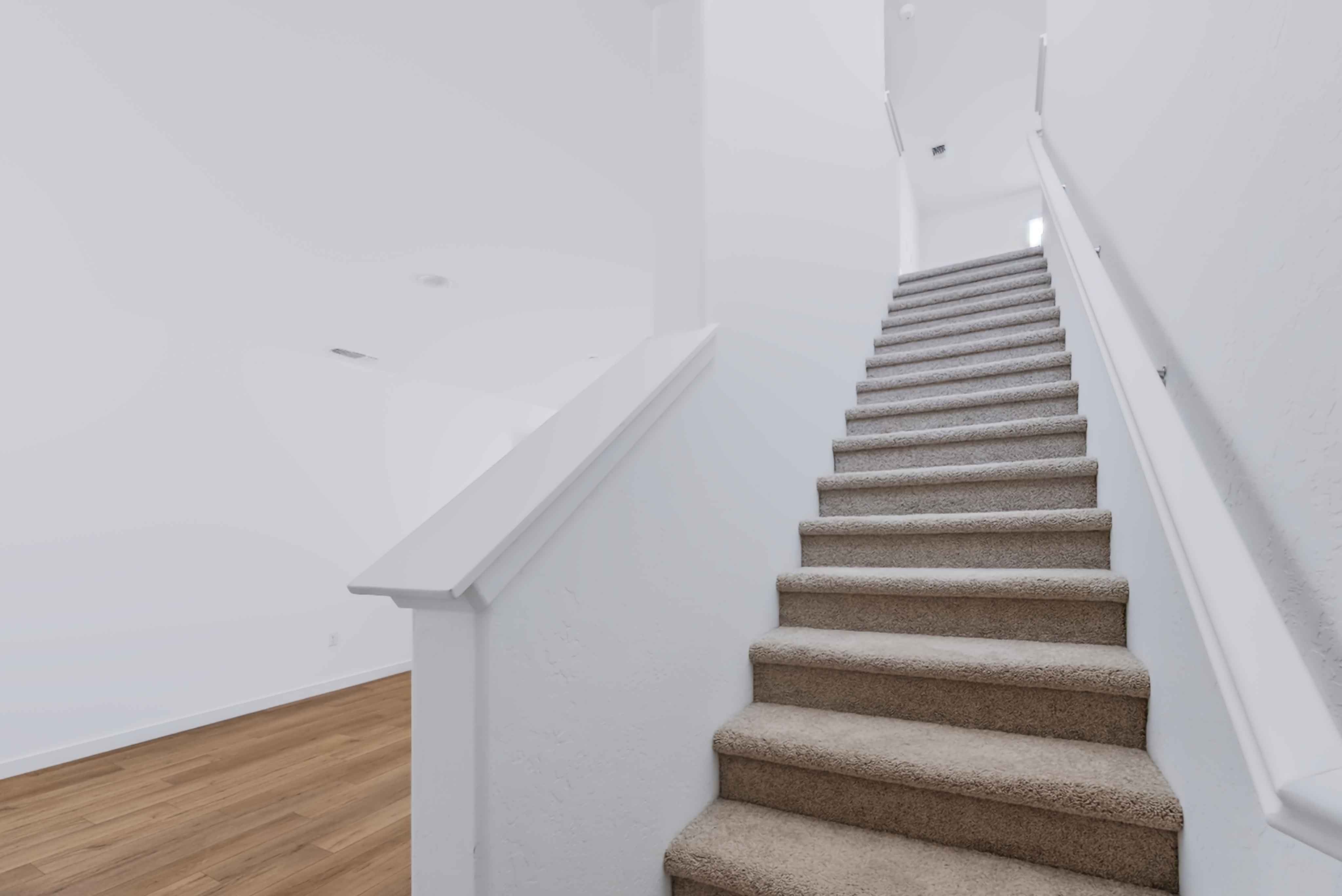 A staircase in a house.