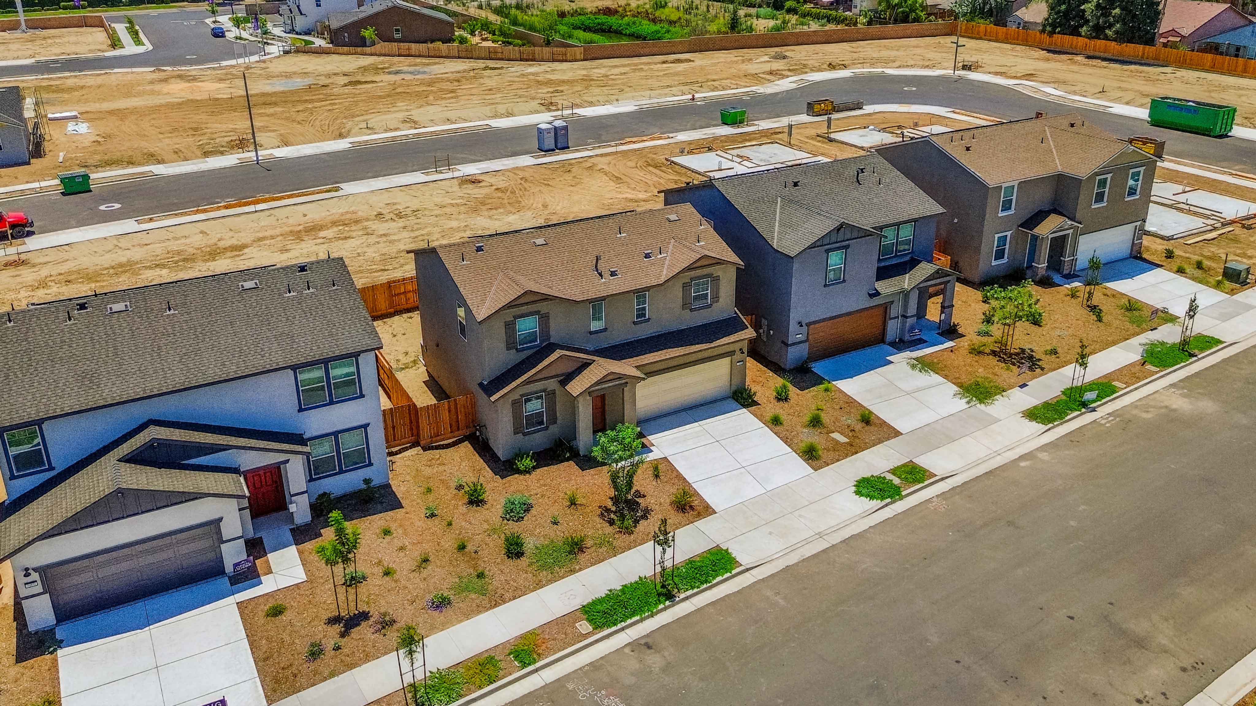 A group of houses.